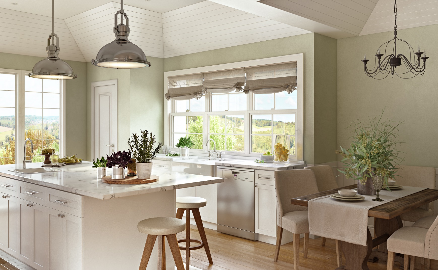 Off White Kitchen Cabinets | Two Day's Bathrooms