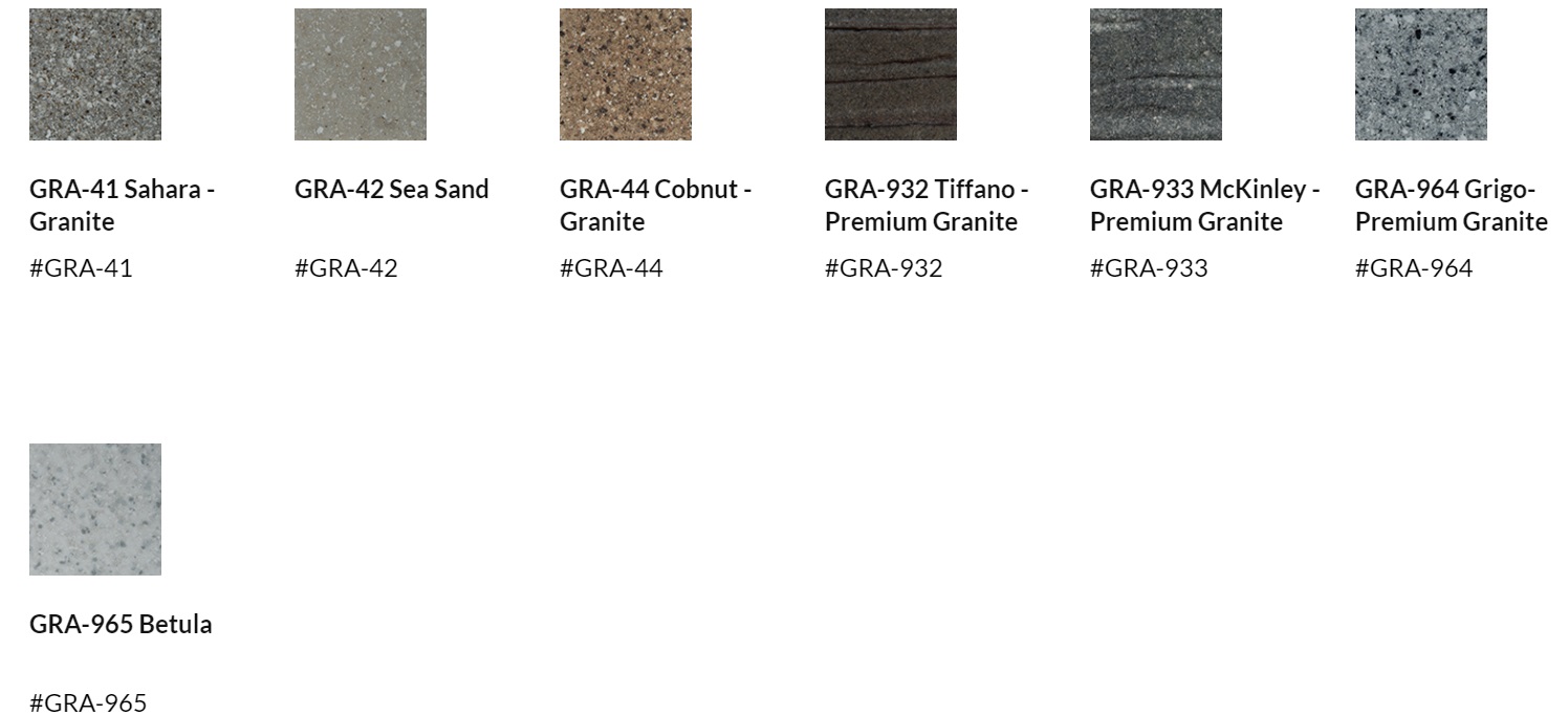 Granite Wall System Samples 