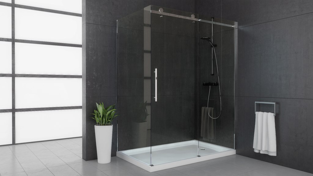 Roll Top Shower Door Series Two Day's Bathrooms