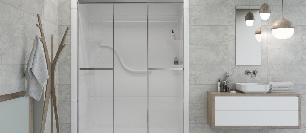 Maximize the Opening of Your Shower with The Tri Panel Door Series