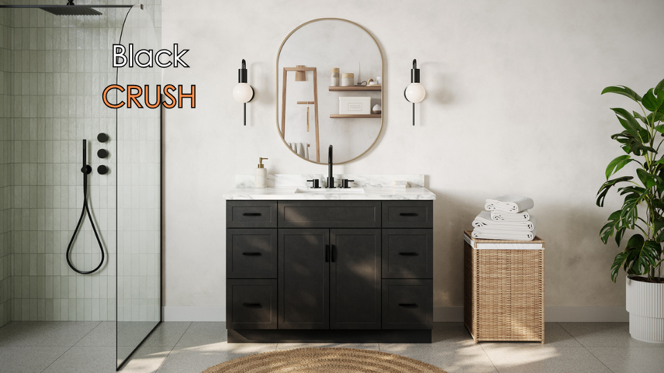 crush black vanity