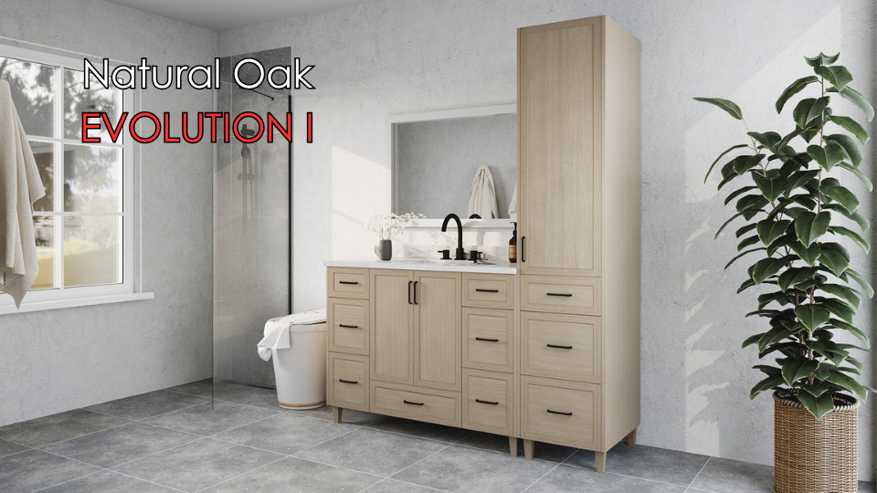 Evolution I Natural Oak Vanity