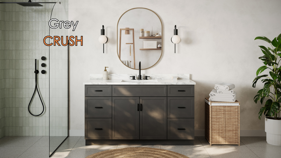 Crush grey vanity