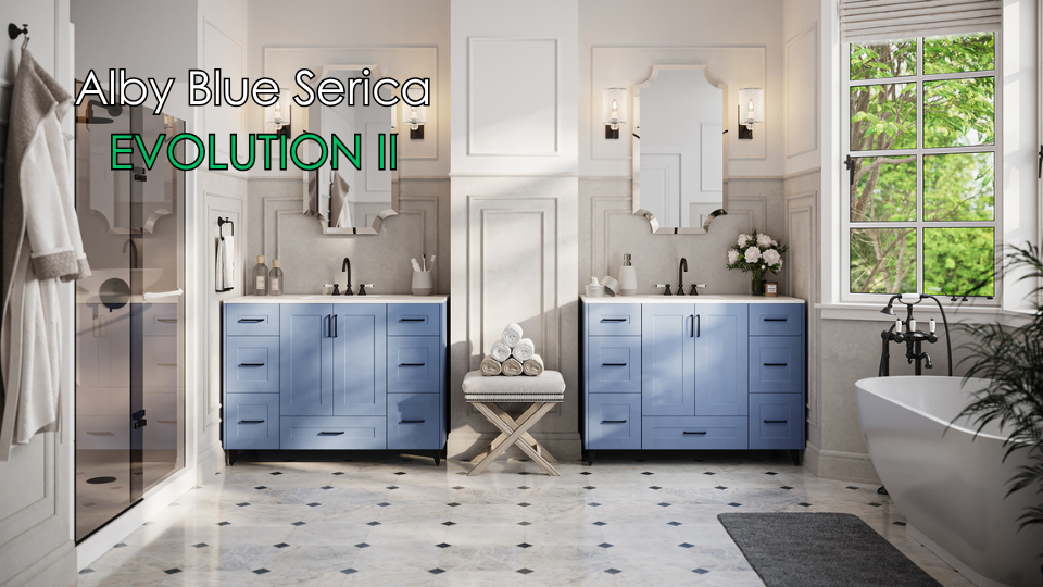 Alby Blue Serica Vanity