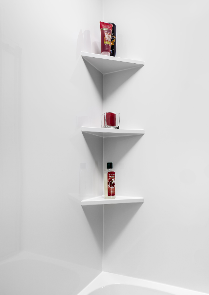 Smooth Surround White Shelves