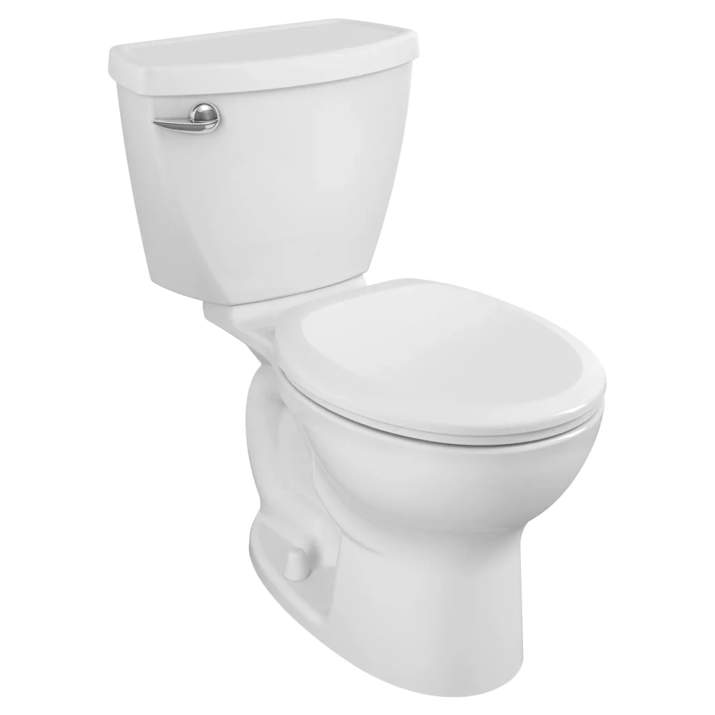 Cadet 3 1.28 GPF 4.8 LPF Left Trip Lever 15-in. Round-Front Easy Installation Toilet with Slow Close Seat