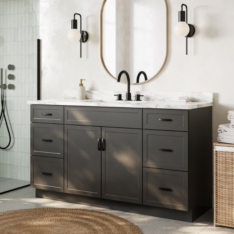 Crush - Narrow Grey Shaker Vanity