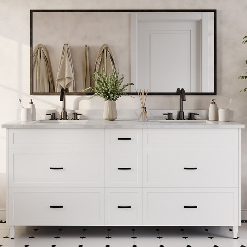Evolution I - Narrow White Shaker Vanity